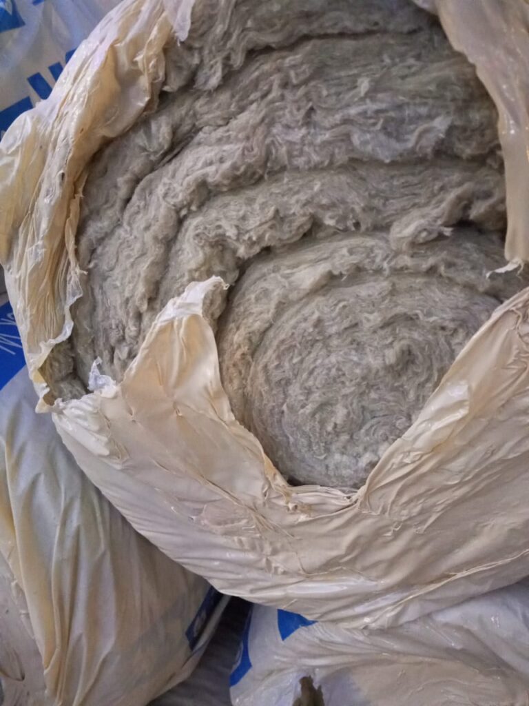 Rockwool (Mineral Wool) Insulation Blankets (6mx1mx50mm) with mesh in
