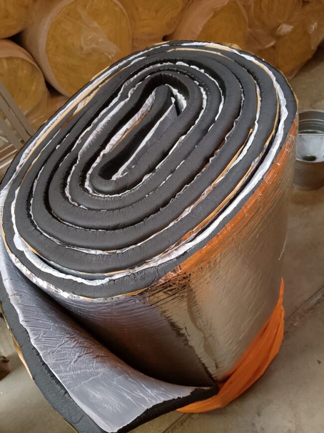 Armaflex with foil and adhesive