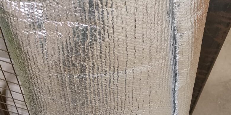 Ceramic cloth with foil