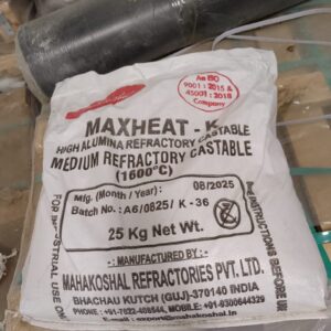 MaxHeat K – High-Temperature Refractory Cement – 1600°C | 25kg Bag