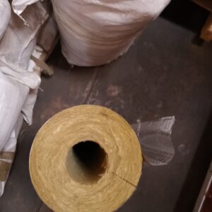 Preformed Rockwool Pipe Section – 2 Inch Internal Diameter (50mm Wall Thickness) | High-Temperature Pipe Insulation 1000°C | 150kg/m³ Density