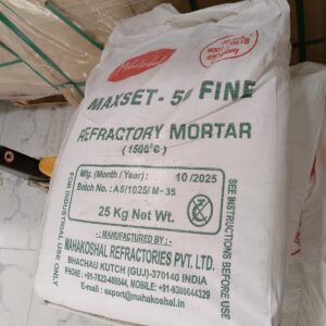 High-Temperature Mortar Cement – Maxset 50 Fine 1500°C | 25kg Bag
