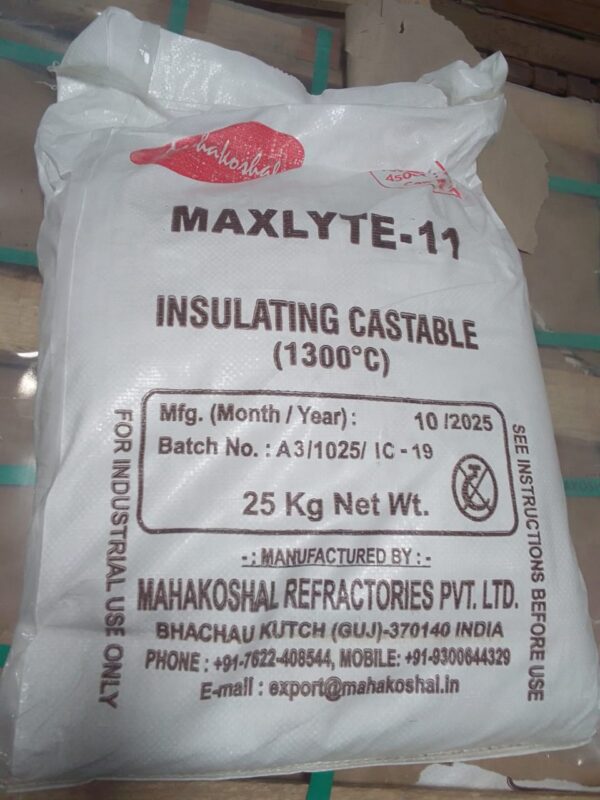 Insulating Castable Cement – Maxlyte 11 1300°C | 25kg Bag - Kenworks ...